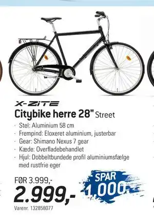 Thansen Citybike herre 28, DKK 2999 tilbud