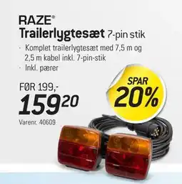 Thansen Trailerlygtesæt, DKK 159.2 tilbud
