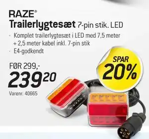 Thansen Trailerlygtesæt, DKK 239.2 tilbud