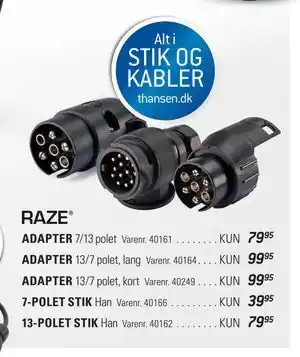 Thansen Alt i STIK OG KABLER tilbud