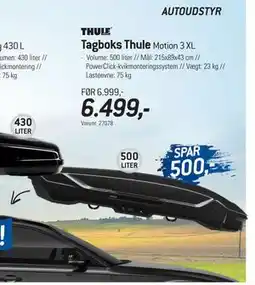 Thansen Tagboks Thule, DKK 6499 tilbud