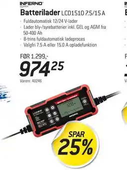 Thansen Batterilader, DKK 974.25 tilbud