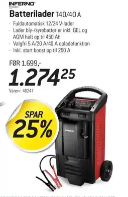 Thansen Batterilader, DKK 1274.25 tilbud