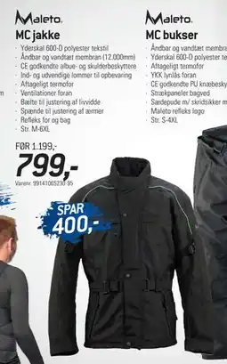 Thansen MC jakke, DKK 799 tilbud