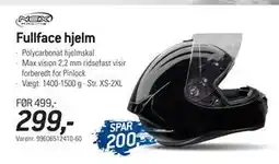 Thansen Fullface hjelm, DKK 299 tilbud