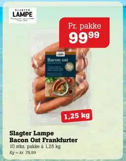 Poetzsch Padborg Slagter Lampe Bacon Ost Frankfurter, DKK 99.99 tilbud