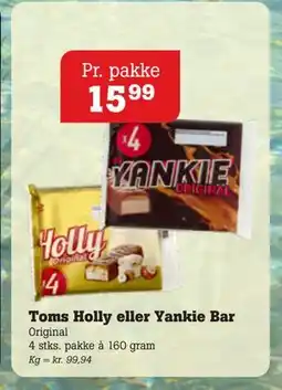 Poetzsch Padborg Toms Holly eller Yankie Bar, DKK 15.99 tilbud