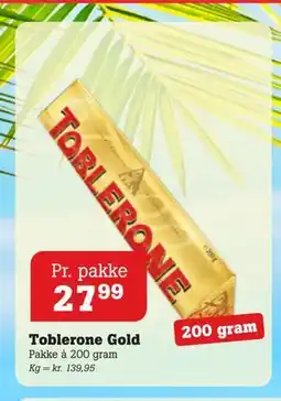 Poetzsch Padborg Toblerone Gold, DKK 27.99 tilbud