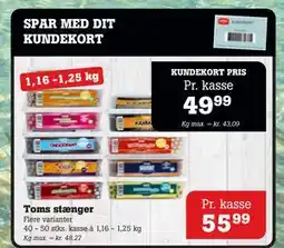 Poetzsch Padborg Toms stænger, DKK 55.99, Medlemspris tilbud