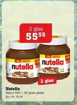 Poetzsch Padborg Nutella, DKK 55.55 tilbud