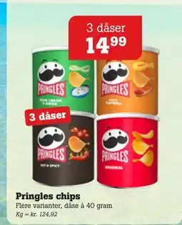 Poetzsch Padborg Pringles chips, DKK 14.99 tilbud