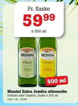 Poetzsch Padborg Monini Extra Jomfru olivenolie, DKK 59.99 tilbud