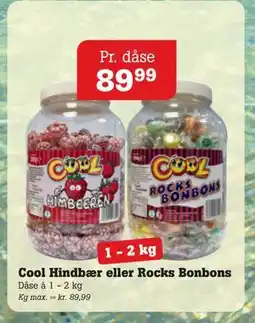 Poetzsch Padborg Cool Hindbær eller Rocks Bonbons, DKK 89.99 tilbud