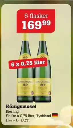 Poetzsch Padborg Königsmosel Riesling, DKK 169.99 tilbud