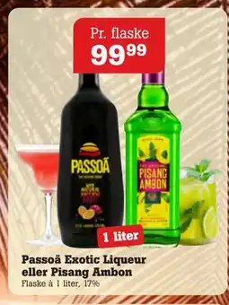 Poetzsch Padborg Passoã Exotic Liqueur eller Pisang Ambon, DKK 99.99 tilbud
