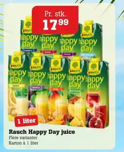 Poetzsch Padborg Rauch Happy Day juice, DKK 17.99 tilbud