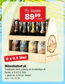 Poetzsch Padborg Mönchshof øl, DKK 89.99 tilbud