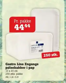 Poetzsch Padborg Gastro Line Engangs pølsebakker i pap, DKK 44.44 tilbud