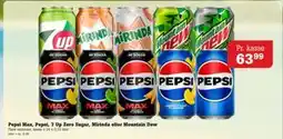 Poetzsch Padborg Pepsi Max, Pepsi, 7 Up Zero Sugar, Mirinda eller Mountain Dew, DKK 63.99 tilbud