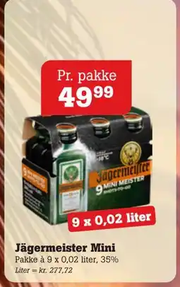 Poetzsch Padborg Jägermeister Mini, DKK 49.99 tilbud