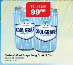 Poetzsch Padborg Hartwall Cool Grape Long Drink 5,5%, DKK 99.99 tilbud