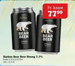 Poetzsch Padborg Harboe Bear Beer Strong 7,7%, DKK 77.99 tilbud