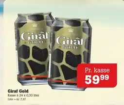 Poetzsch Padborg Giraf Gold, DKK 59.99 tilbud