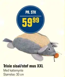 Otto Duborg Trixie sisal/stof mus XXL tilbud