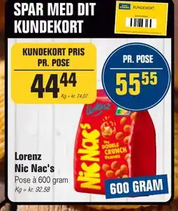 Otto Duborg Lorenz Nic Nac's, DKK 55.55, Medlemspris tilbud