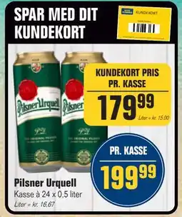 Otto Duborg Pilsner Urquell, DKK 199.99, Medlemspris tilbud