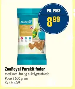 Otto Duborg ZooRoyal Parakit foder tilbud