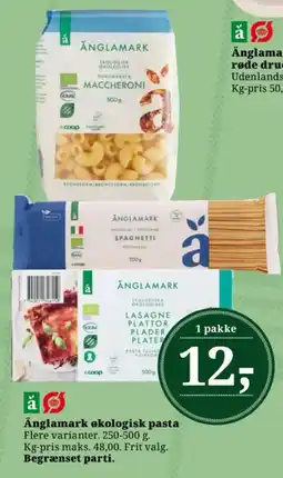 Dagli'Brugsen ANGLAMARK økologisk pasta tilbud