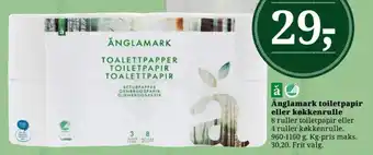 Dagli'Brugsen Änglamark toiletpapir eller køkkenrulle tilbud