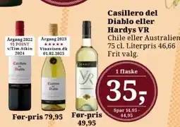 Dagli'Brugsen Casillero del Diablo eller Hardys VR tilbud