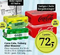 Dagli'Brugsen Coca-Cola, Tuborg eller Monster tilbud