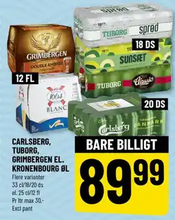 Løvbjerg Carlsberg, tuborg, grimbergen el. kronenbourg øl tilbud