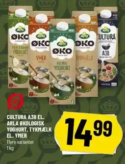 Løvbjerg ARLA Cultura a38 el. økologisk yoghurt, tykmælk el. ymer tilbud
