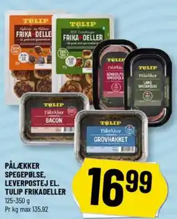 Løvbjerg Pålækker spegepølse, leverpostej el. tulip frikadeller tilbud