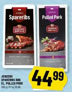 Løvbjerg JENSENS Spareribs bbq el. pulled pork tilbud
