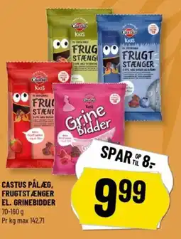 Løvbjerg Castus pålæg, frugtstænger el. grinebidder tilbud