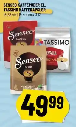 Løvbjerg SENSEO Kaffepuder el. tassimo kaffekapsler tilbud