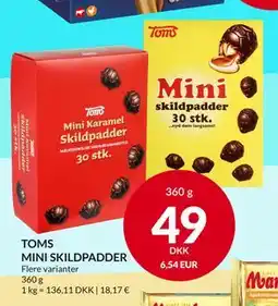 Nielsen's Discount TOMS MINI SKILDPADDER, DKK 49 tilbud
