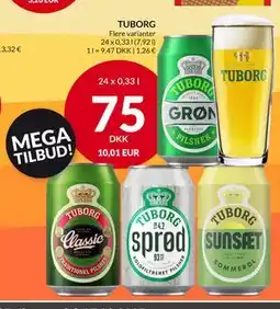 Nielsen's Discount TUBORG, DKK 75.24 tilbud