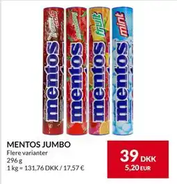 Nielsen's Discount MENTOS JUMBO, DKK 39 tilbud