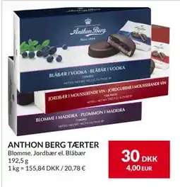 Nielsen's Discount ANTHON BERG TÆRTER, DKK 30 tilbud