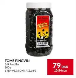 Nielsen's Discount TOMS PINGVIN, DKK 79 tilbud