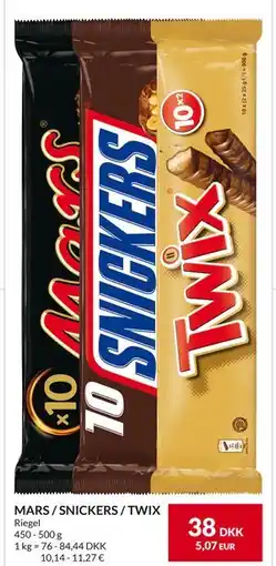 Nielsen's Discount MARS / SNICKERS / TWIX, DKK 38 tilbud