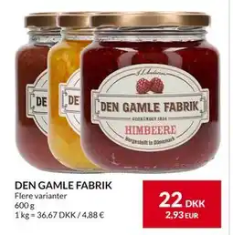 Nielsen's Discount DEN GAMLE FABRIK, DKK 22 tilbud