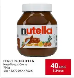Nielsen's Discount FERRERO NUTELLA, DKK 40 tilbud