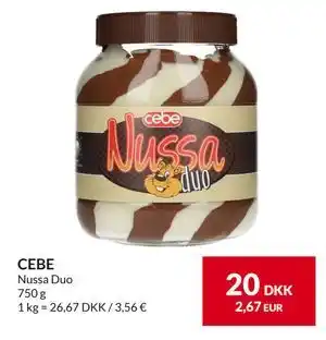 Nielsen's Discount CEBE, DKK 20 tilbud
